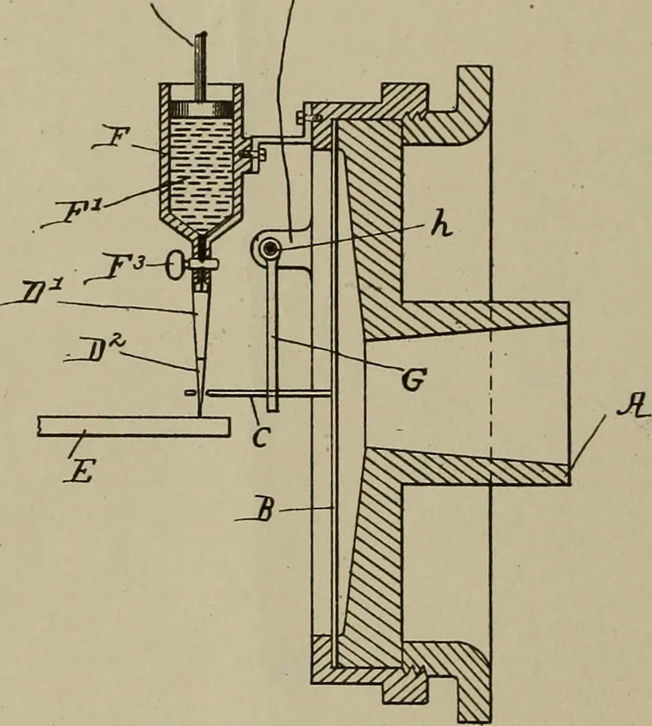 An illustration from [Graphophone patents], 1878, leaf 617