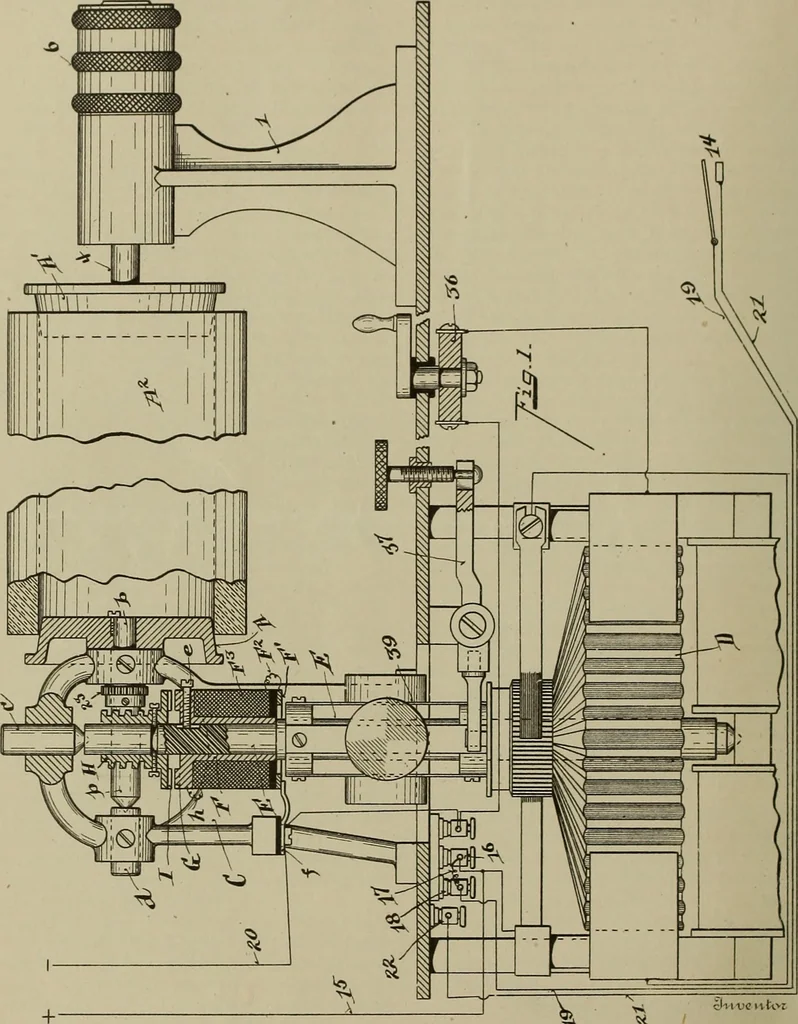 An illustration from [Graphophone patents], 1878, leaf 625