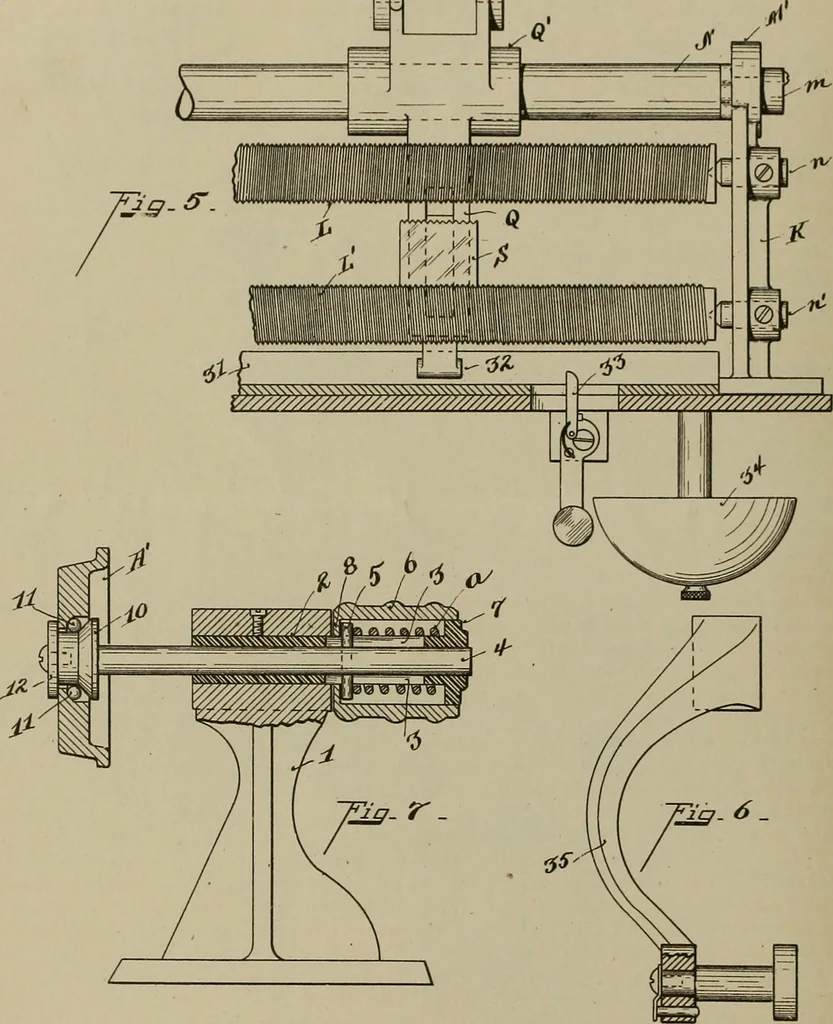 An illustration from [Graphophone patents], 1878, leaf 629