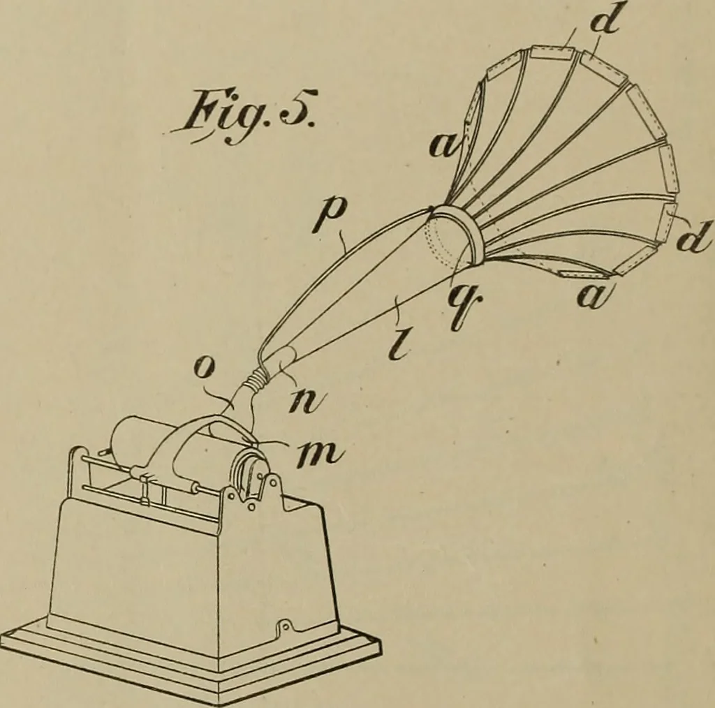 An illustration from [Graphophone patents], 1878, leaf 63