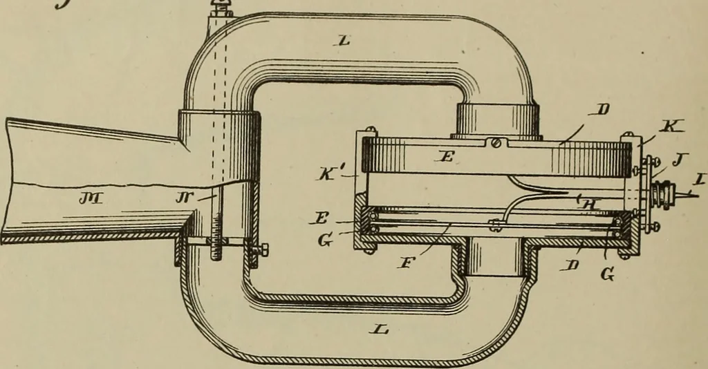 An illustration from [Graphophone patents], 1878, leaf 643