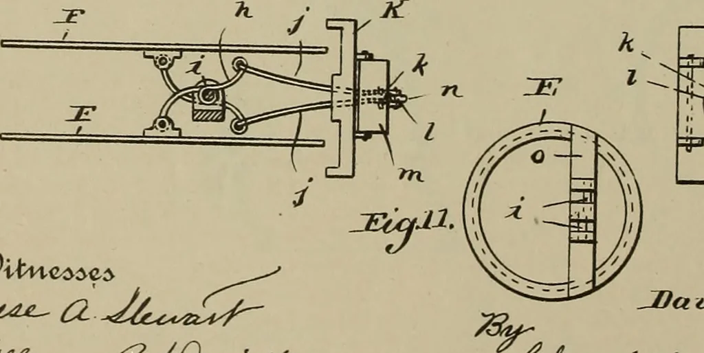 An illustration from [Graphophone patents], 1878, leaf 643