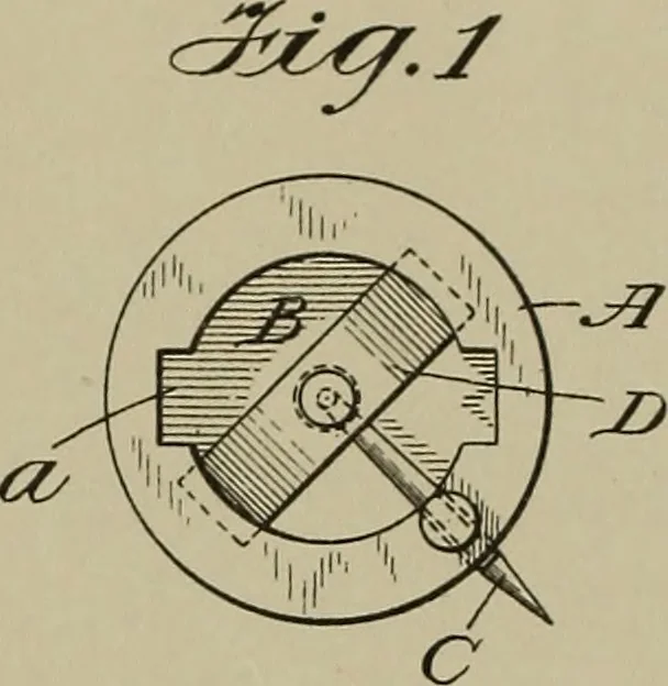 An illustration from [Graphophone patents], 1878, leaf 651