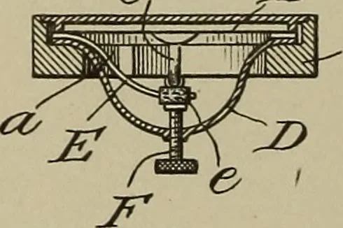 An illustration from [Graphophone patents], 1878, leaf 651