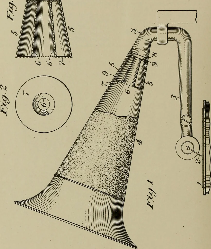 An illustration from [Graphophone patents], 1878, leaf 659
