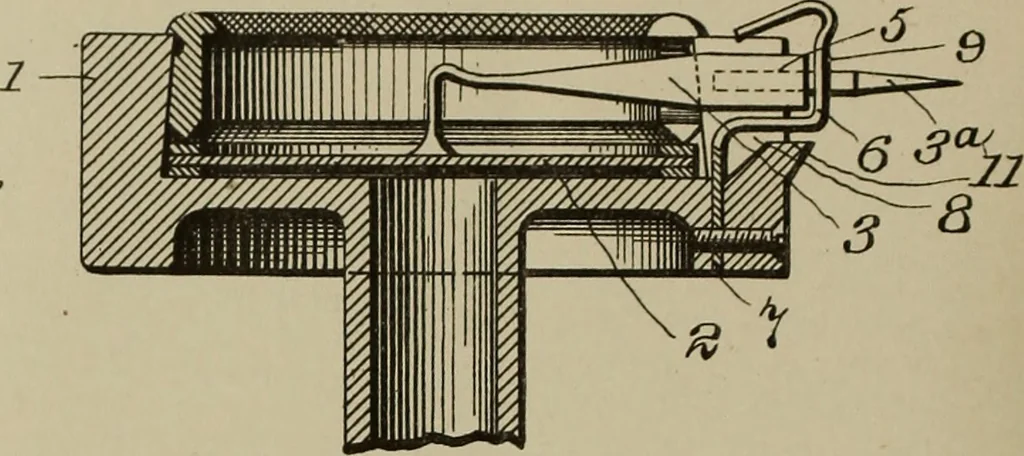 An illustration from [Graphophone patents], 1878, leaf 663