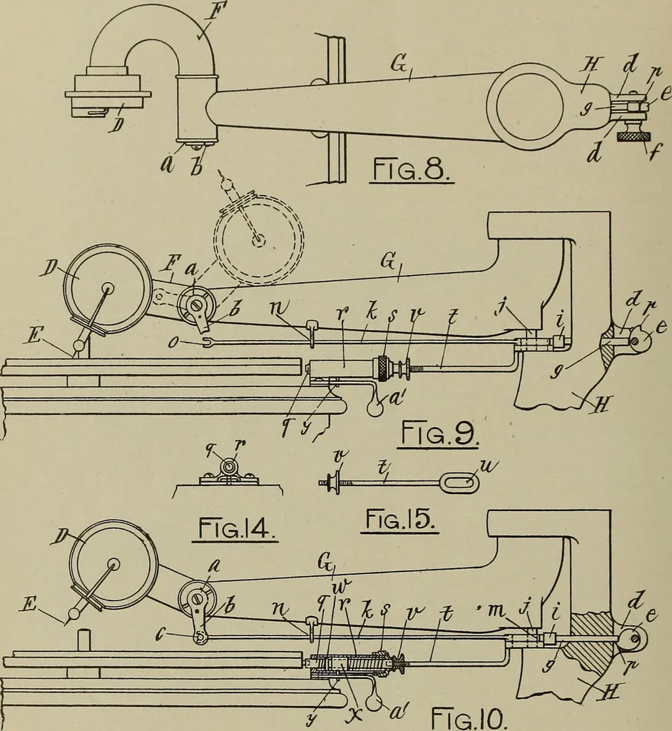 An illustration from [Graphophone patents], 1878, leaf 669