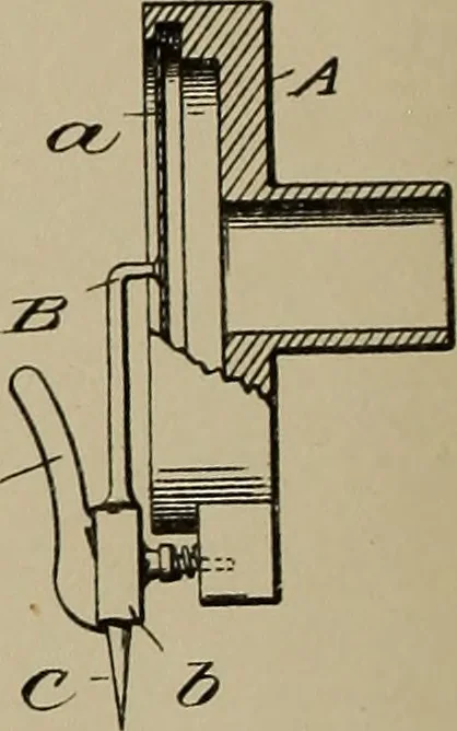 An illustration from [Graphophone patents], 1878, leaf 69