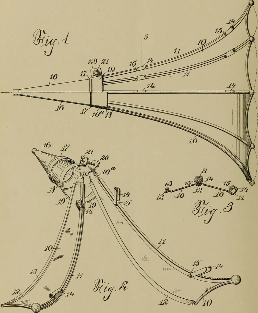 An illustration from [Graphophone patents], 1878, leaf 709
