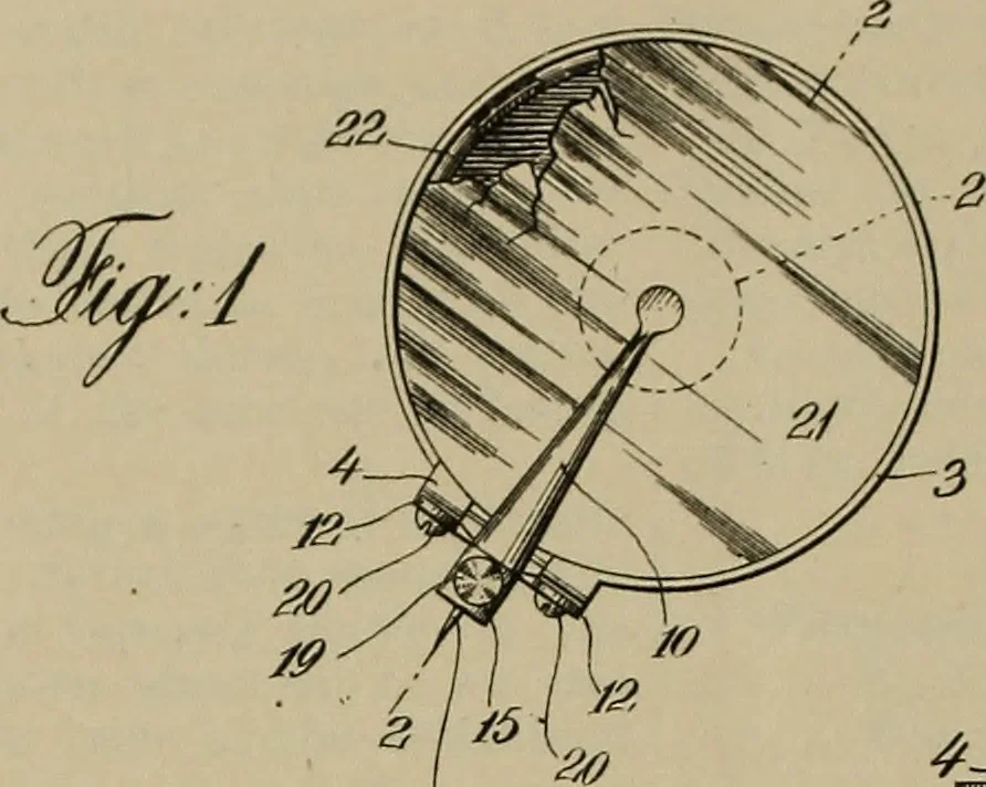 An illustration from [Graphophone patents], 1878, leaf 713