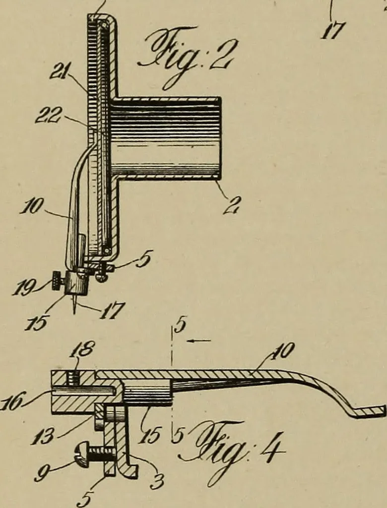 An illustration from [Graphophone patents], 1878, leaf 713