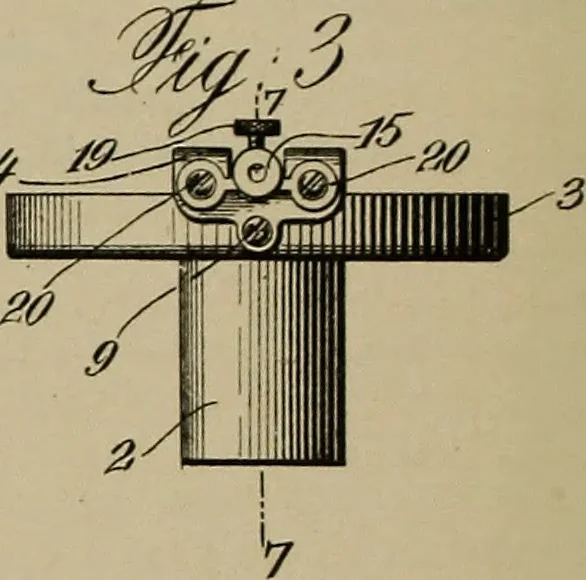 An illustration from [Graphophone patents], 1878, leaf 713
