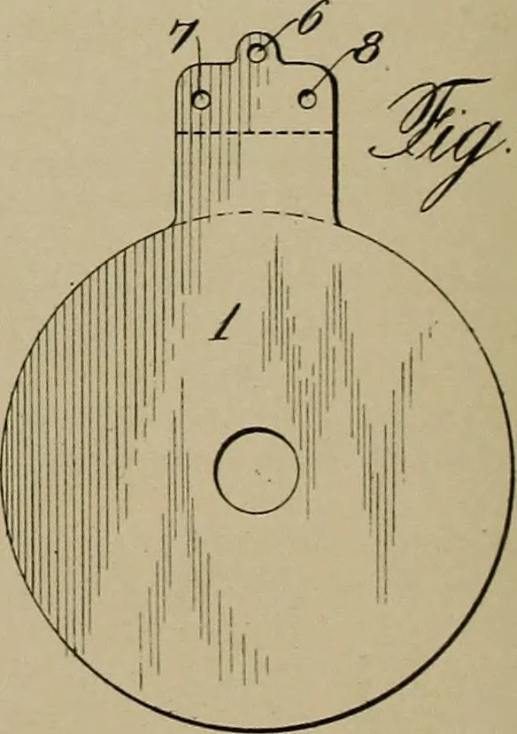 An illustration from [Graphophone patents], 1878, leaf 713