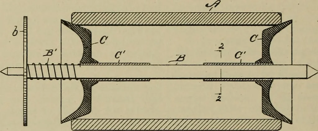 An illustration from [Graphophone patents], 1878, leaf 717