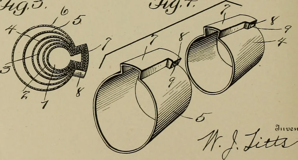 An illustration from [Graphophone patents], 1878, leaf 721