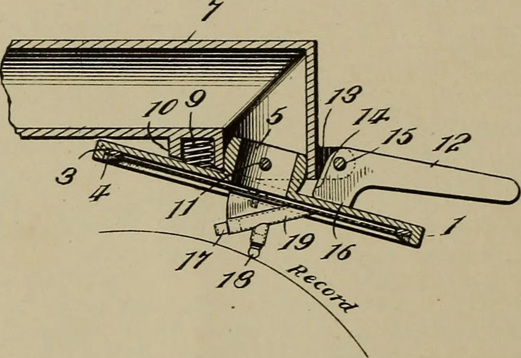 An illustration from [Graphophone patents], 1878, leaf 745
