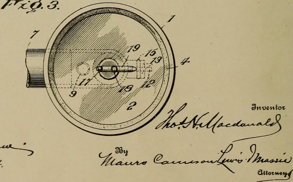 An illustration from [Graphophone patents], 1878, leaf 745