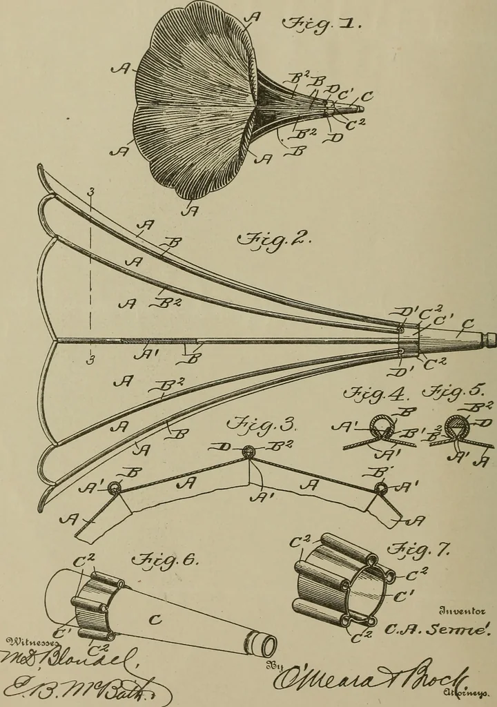 An illustration from [Graphophone patents], 1878, leaf 79