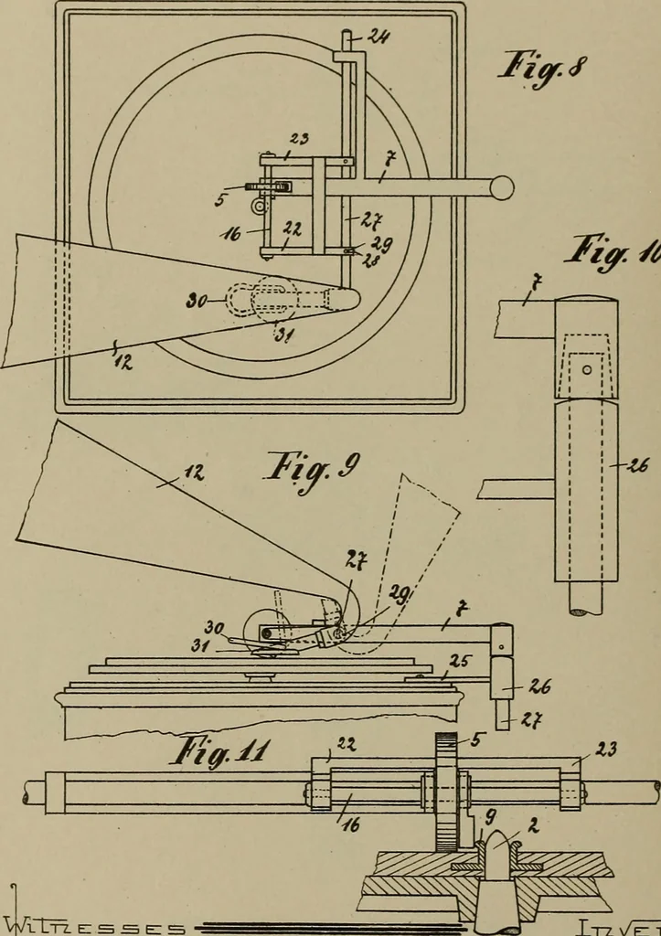 An illustration from [Graphophone patents], 1878, leaf 793