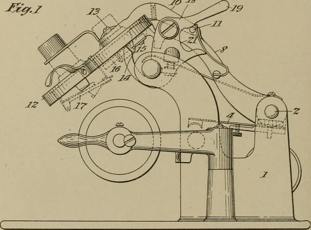An illustration from [Graphophone patents], 1878, leaf 801