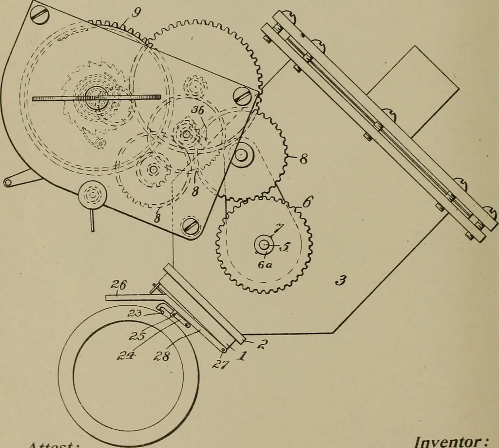 An illustration from [Graphophone patents], 1878, leaf 811