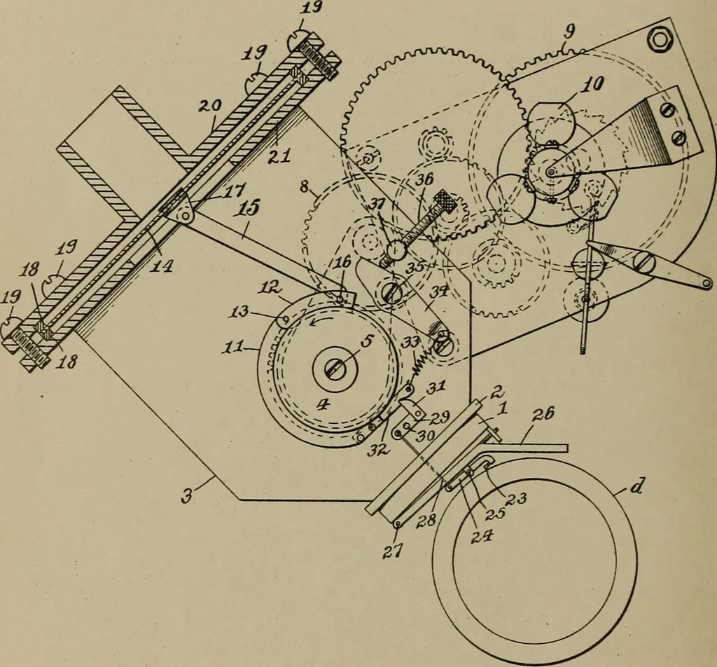 An illustration from [Graphophone patents], 1878, leaf 813