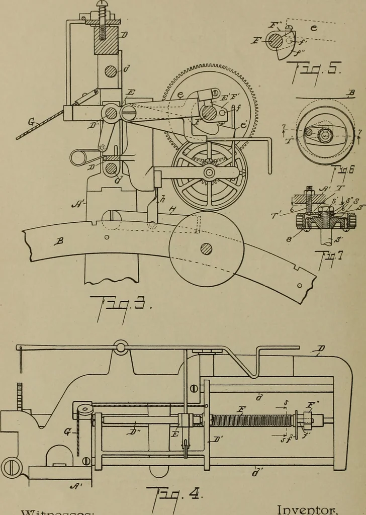 An illustration from [Graphophone patents], 1878, leaf 833