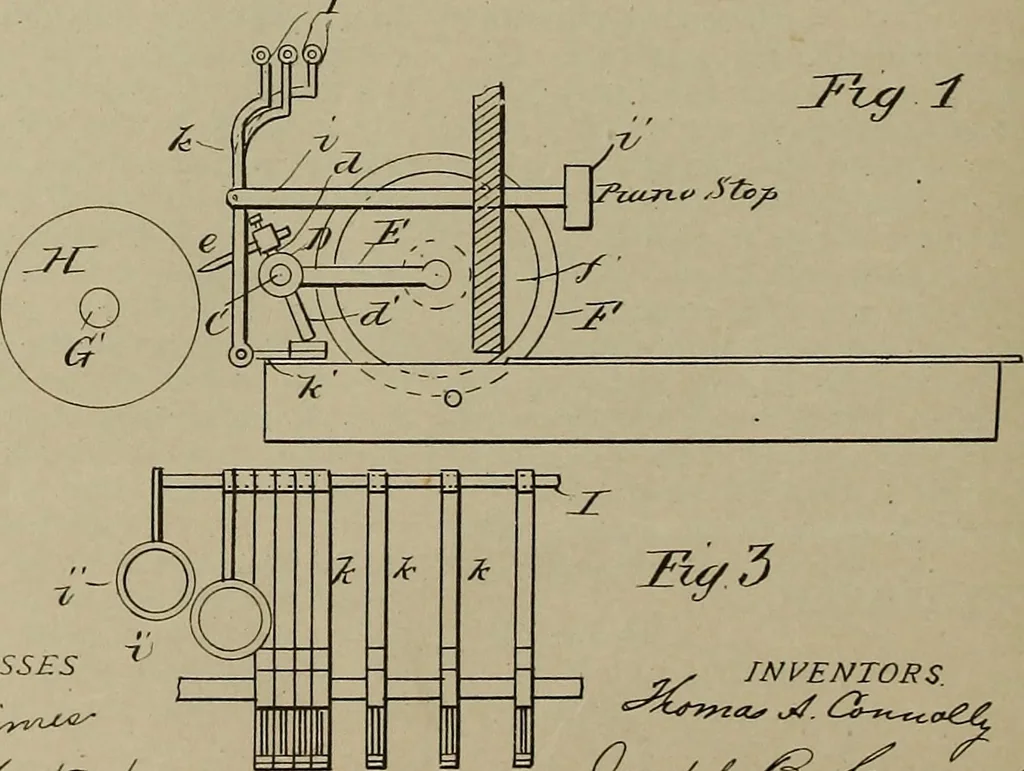 An illustration from [Graphophone patents], 1878, leaf 887