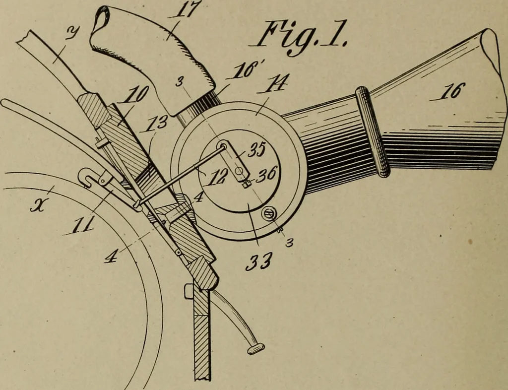 An illustration from [Graphophone patents], 1878, leaf 895