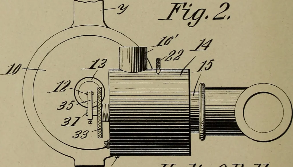 An illustration from [Graphophone patents], 1878, leaf 895