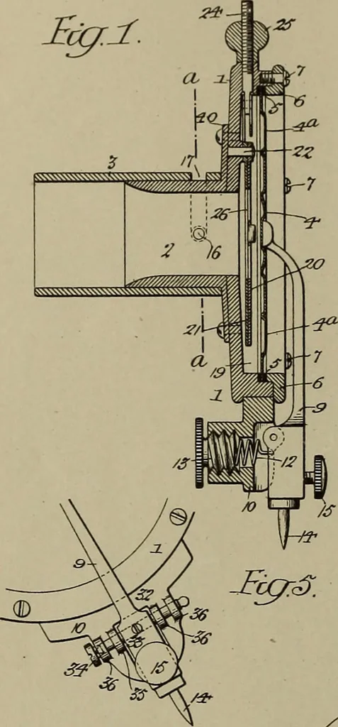 An illustration from [Graphophone patents], 1878, leaf 973