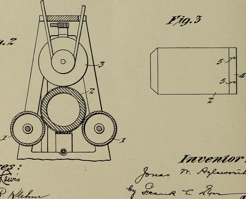 An illustration from [Graphophone patents], 1878, leaf 987