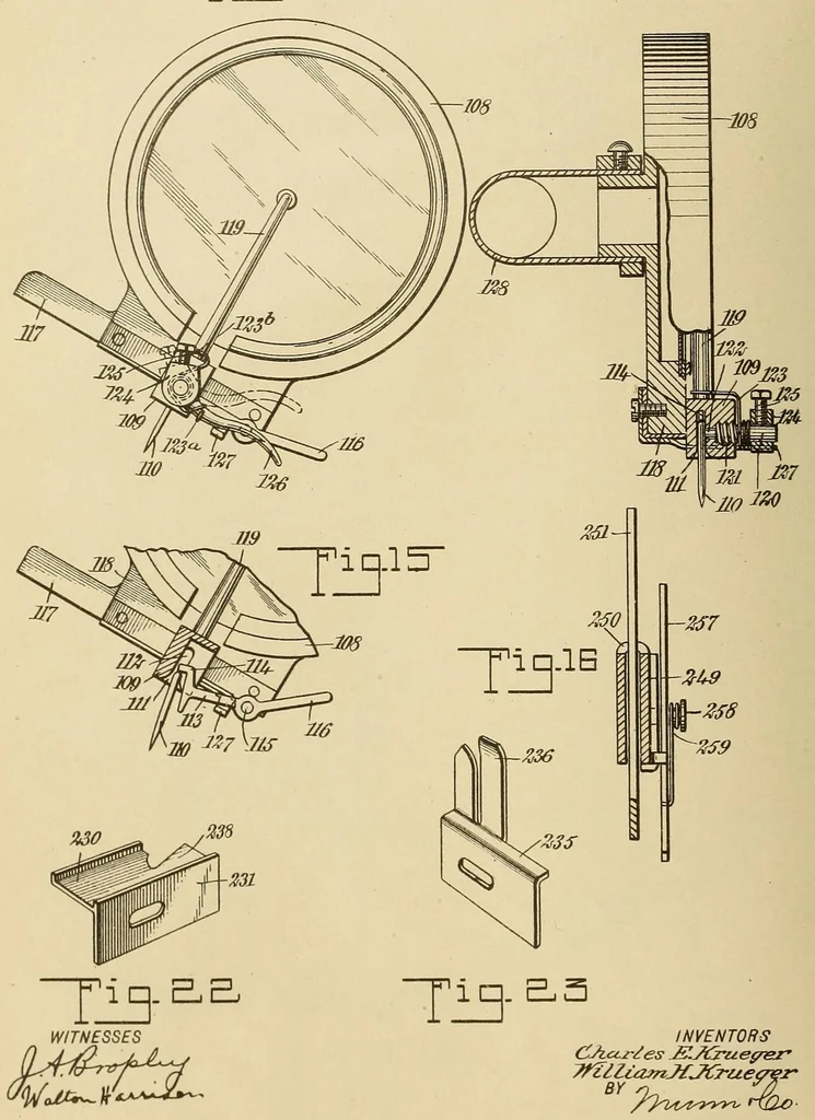 An illustration from [Graphophone patents], 1878, leaf 188