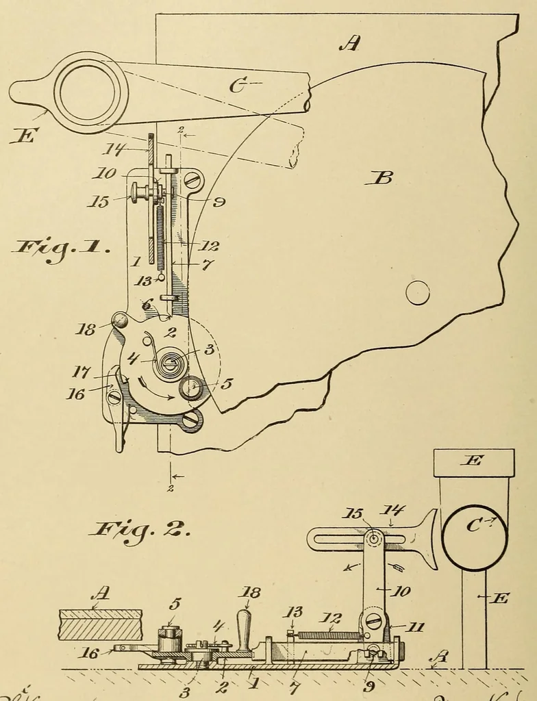 An illustration from [Graphophone patents], 1878, leaf 318