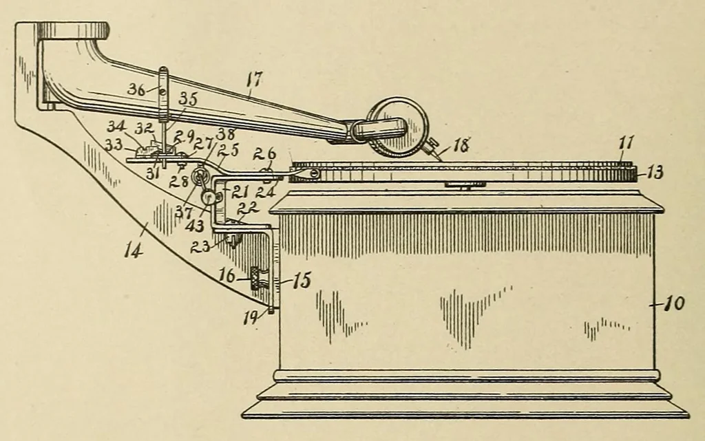 An illustration from [Graphophone patents], 1878, leaf 512