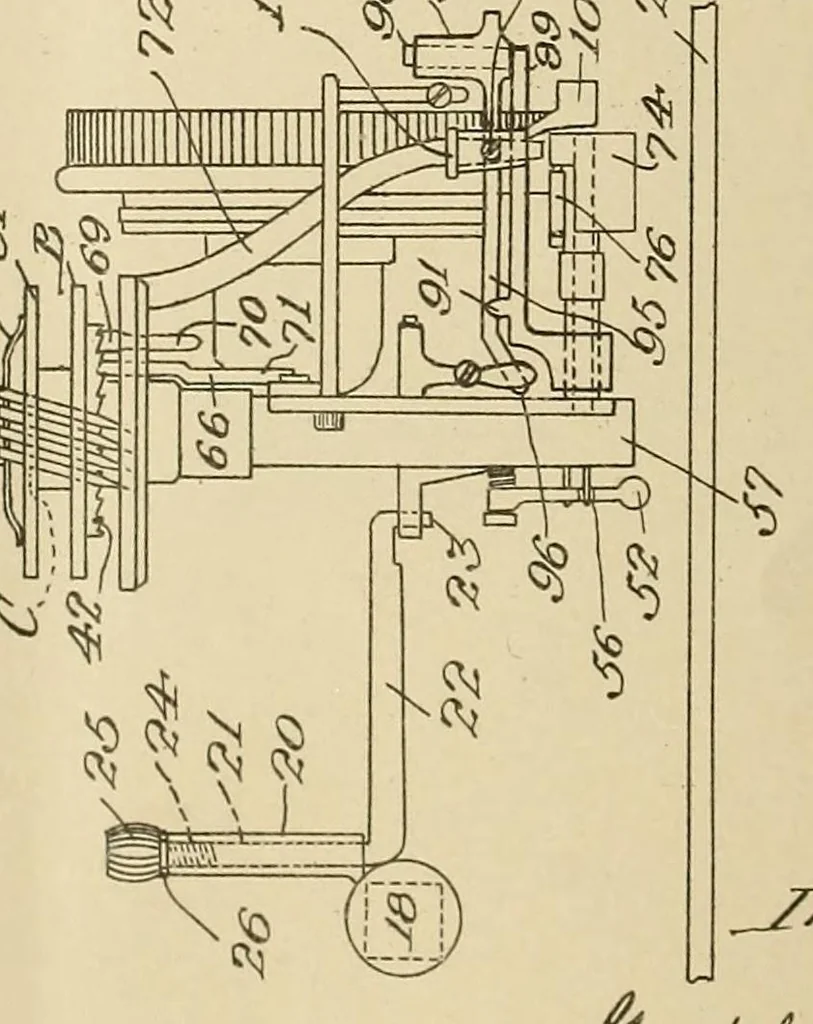 An illustration from [Graphophone patents], 1878, leaf 608
