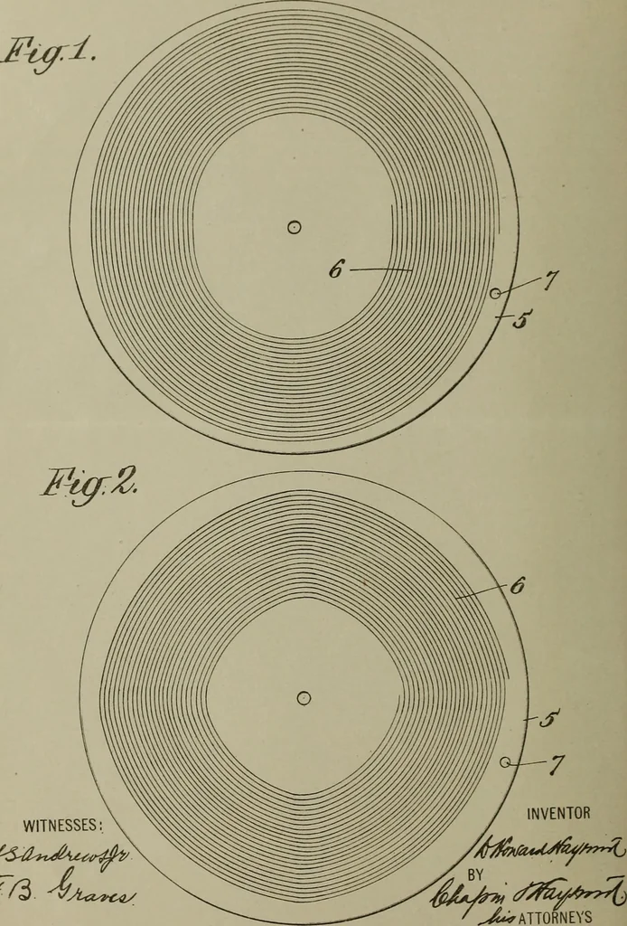 An illustration from [Graphophone patents], 1878, leaf 111