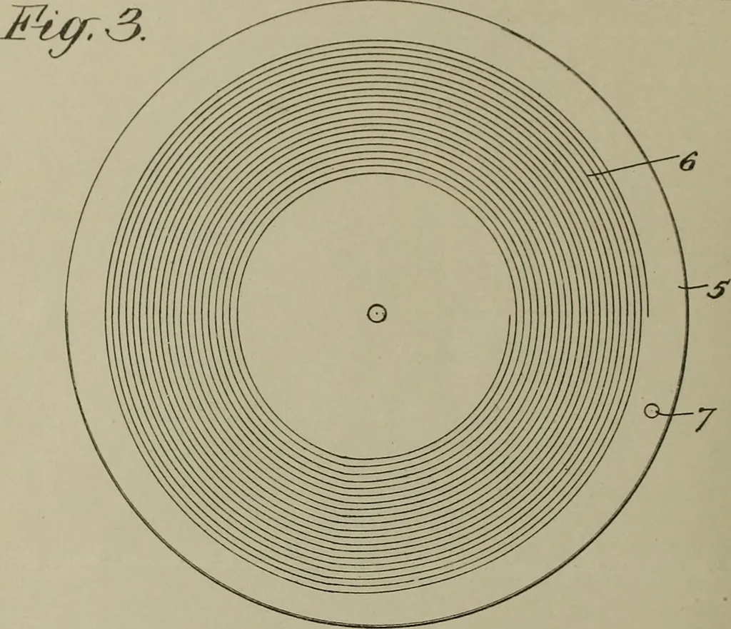 An illustration from [Graphophone patents], 1878, leaf 113