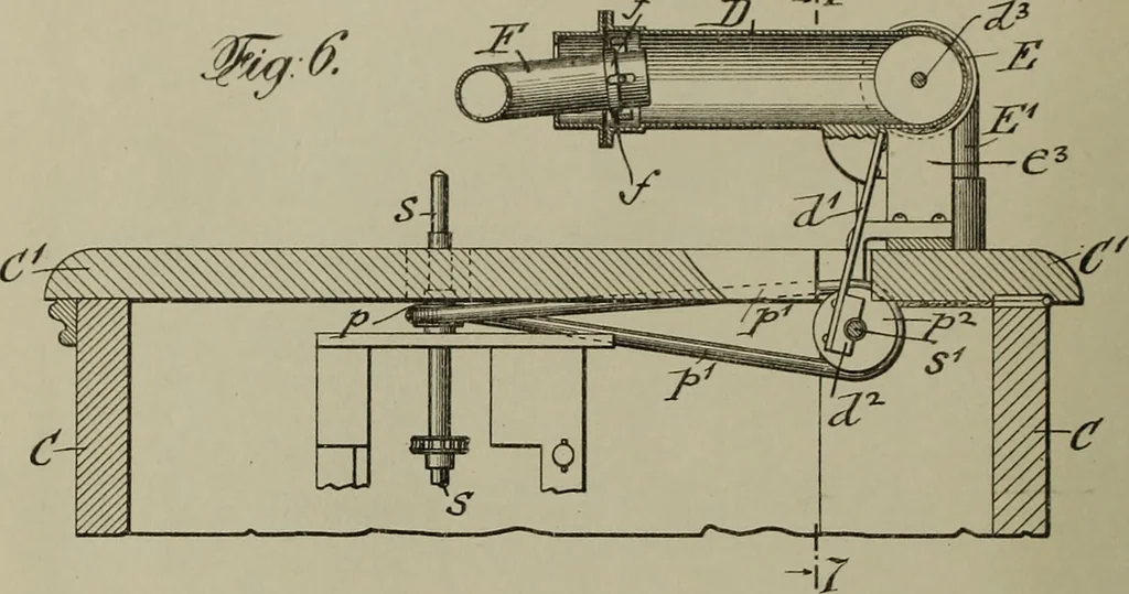 An illustration from [Graphophone patents], 1878, leaf 125