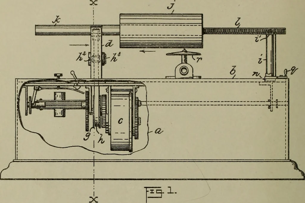An illustration from [Graphophone patents], 1878, leaf 131