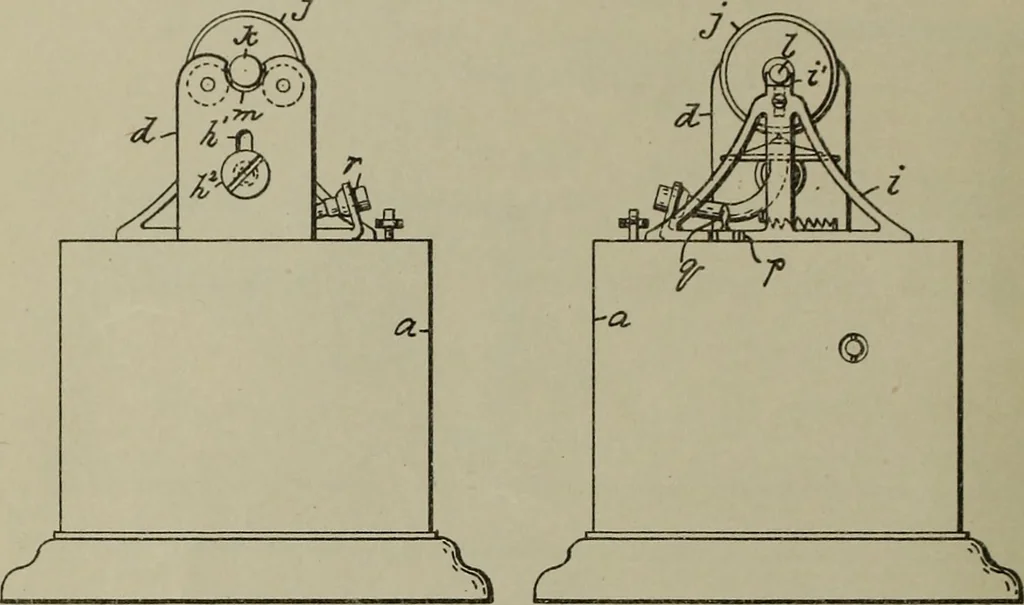An illustration from [Graphophone patents], 1878, leaf 133