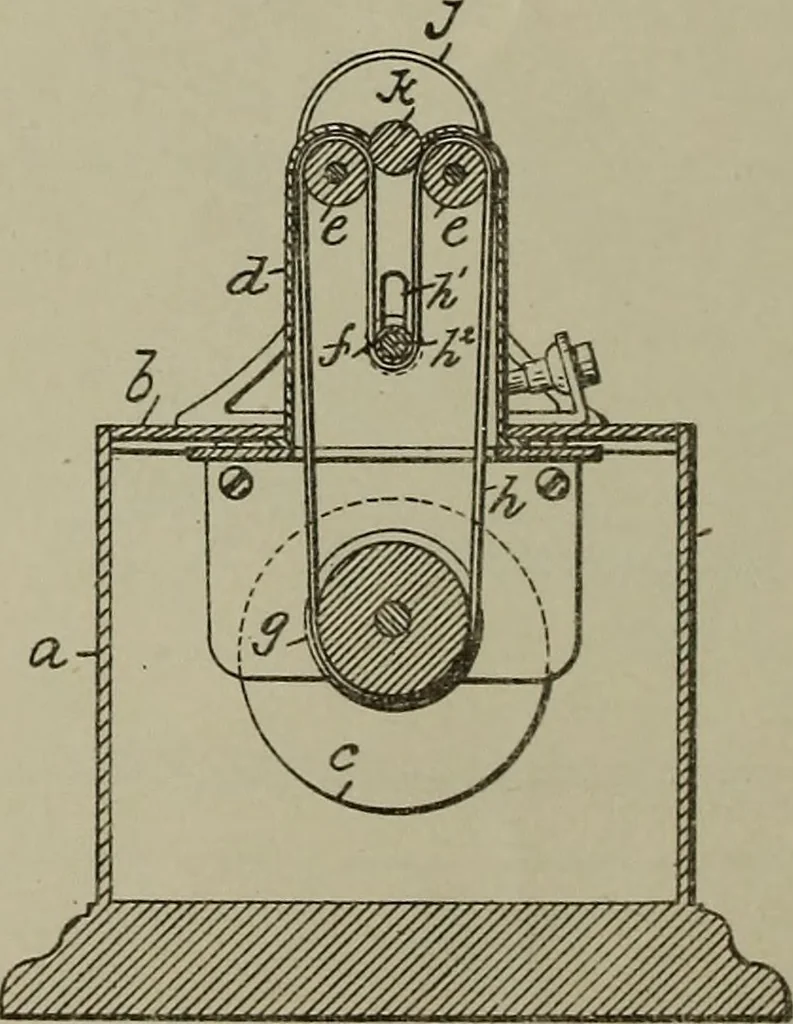 An illustration from [Graphophone patents], 1878, leaf 133