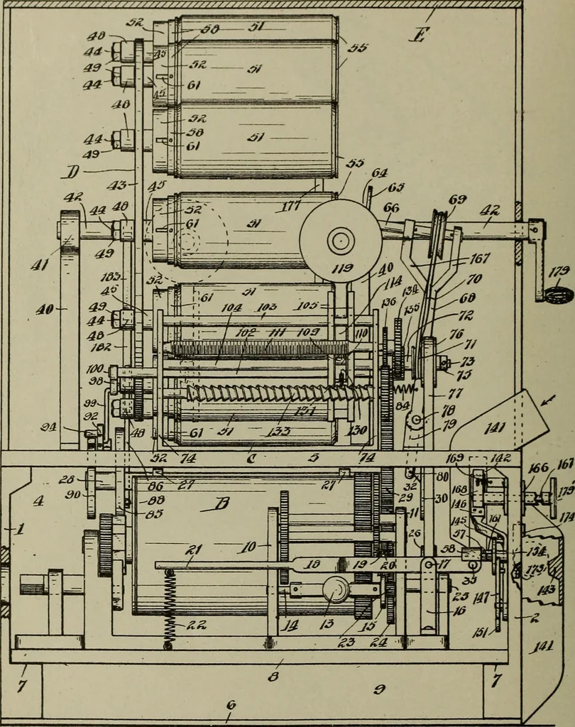 An illustration from [Graphophone patents], 1878, leaf 143