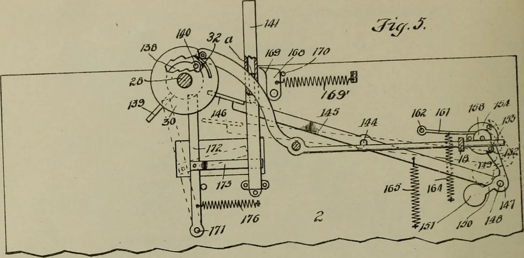 An illustration from [Graphophone patents], 1878, leaf 145