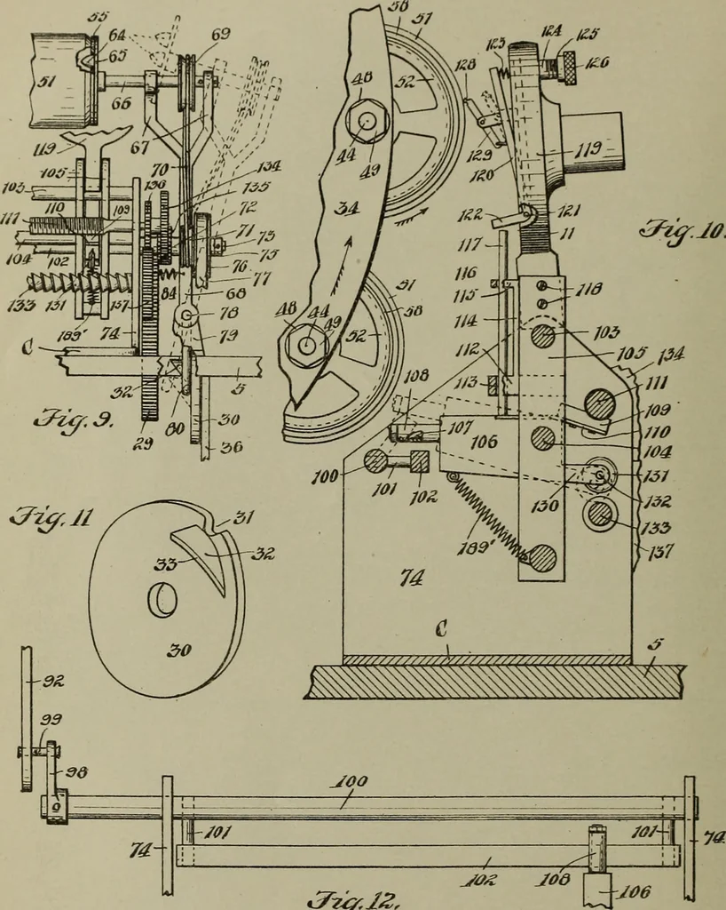 An illustration from [Graphophone patents], 1878, leaf 147