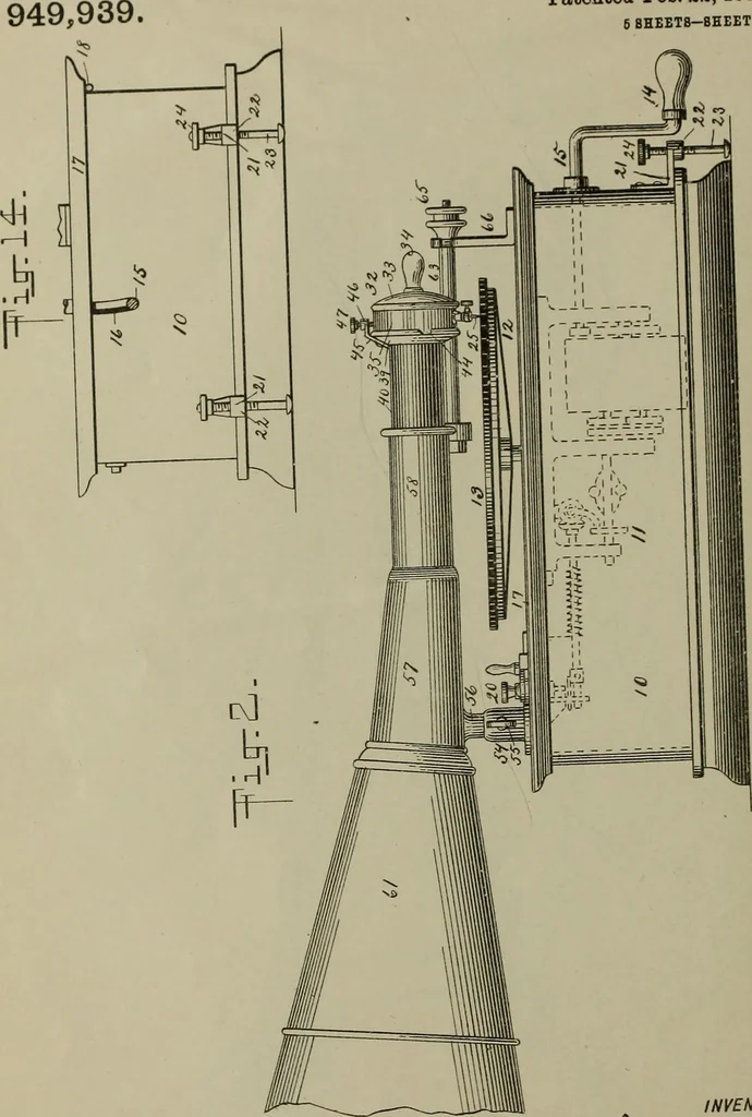 An illustration from [Graphophone patents], 1878, leaf 167