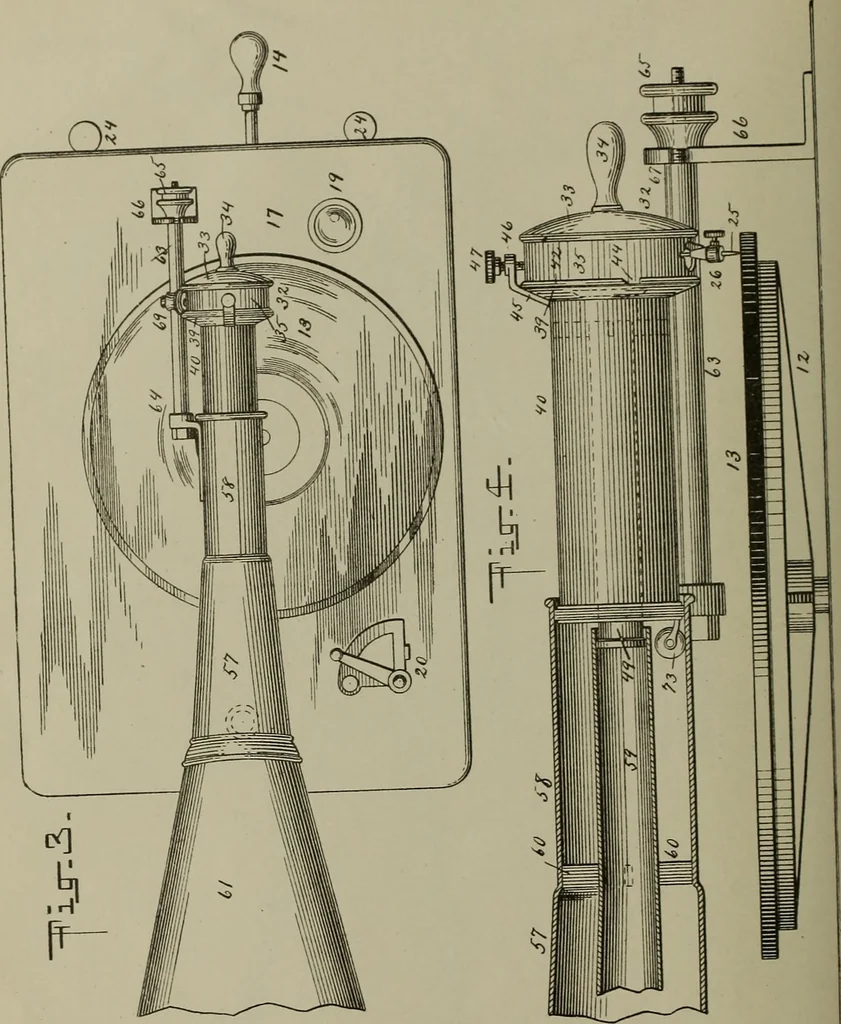 An illustration from [Graphophone patents], 1878, leaf 169