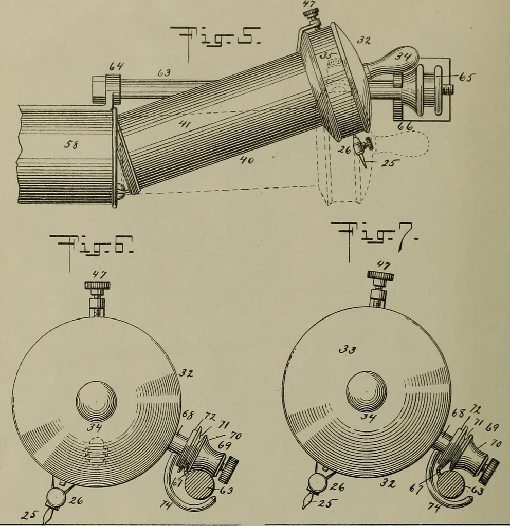 An illustration from [Graphophone patents], 1878, leaf 171