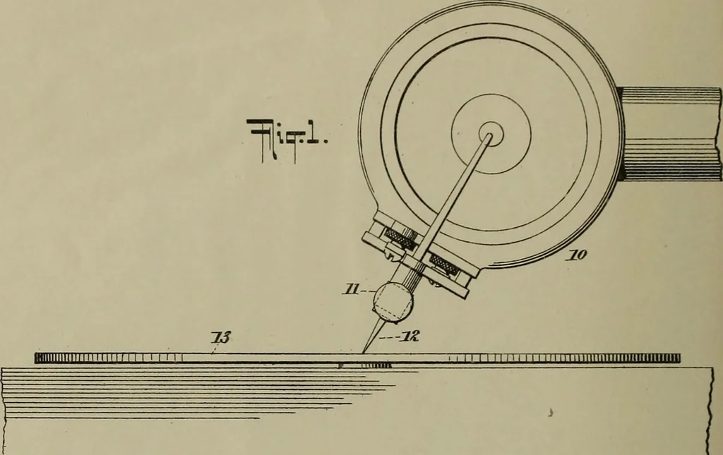 An illustration from [Graphophone patents], 1878, leaf 187