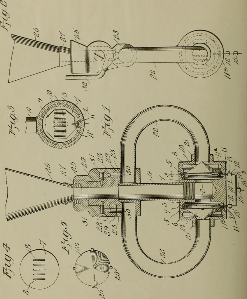 An illustration from [Graphophone patents], 1878, leaf 197